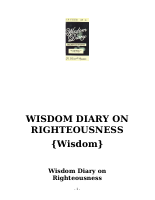WISDOM DIARY ON RIGHTEOUSNESS (2).doc